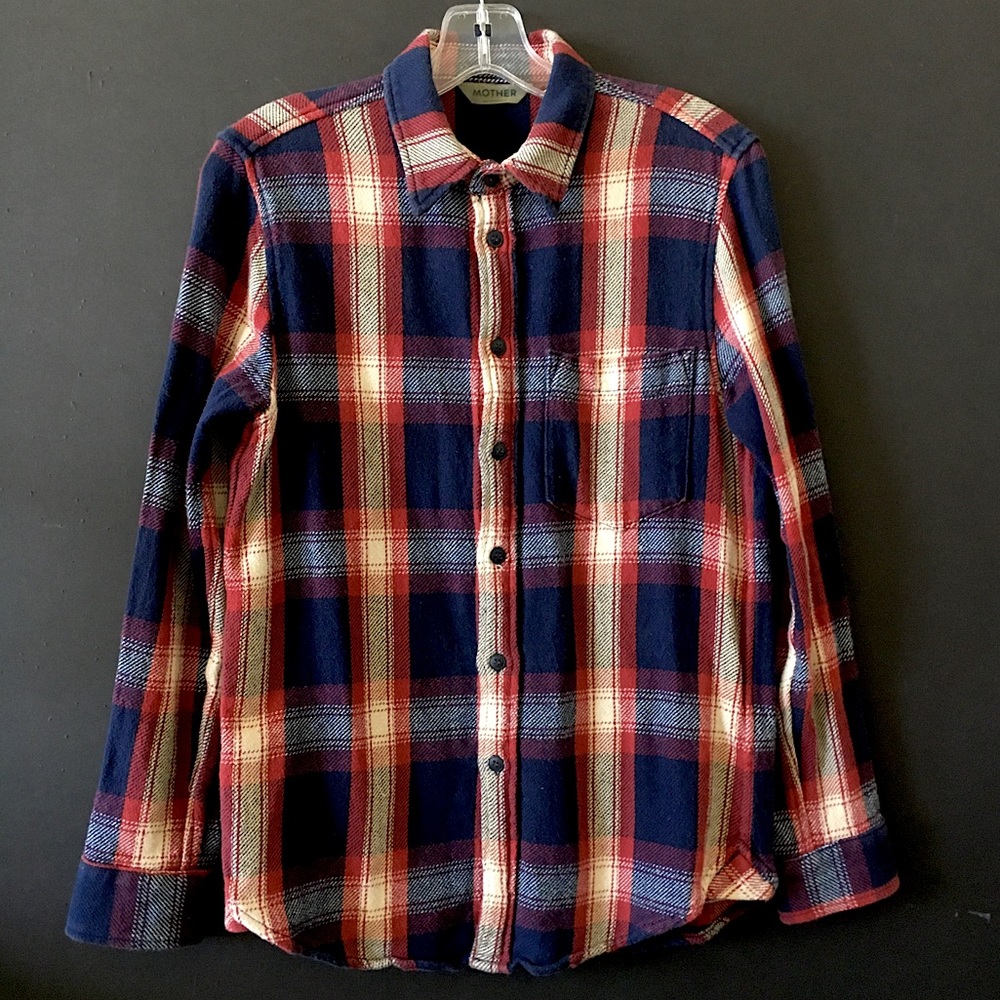 Cotton Flannel Plaid Shirt